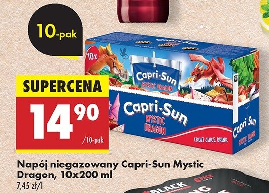 Napój mystic dragon Capri-sun promocja w Biedronka