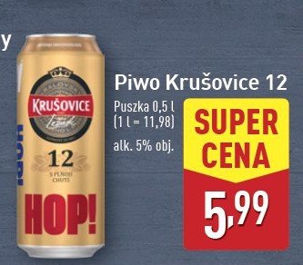 Piwo Krusovice imperial promocja w Aldi