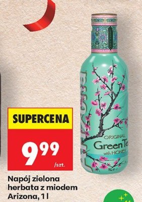Napój zielona herbata z miodem Arizona promocja w Biedronka