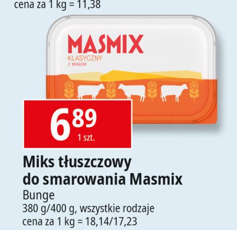 Miks do smarowania Masmix klasyczny promocja w Leclerc