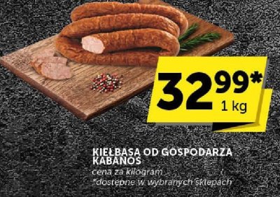 Kiełbasa od gospodarza Kabanos promocja w ABC