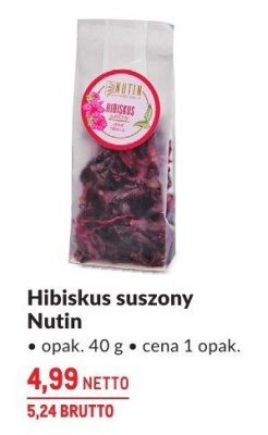 Hibiskus suszony Nutin promocja w Makro