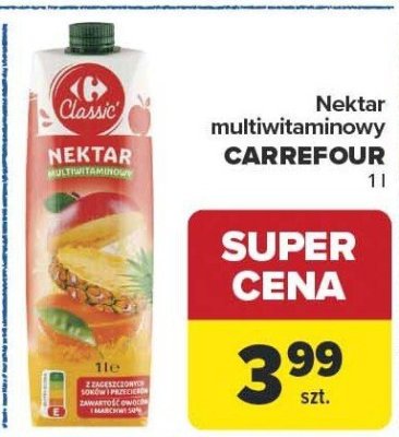 Nektar multiwitaminowy Carrefour promocja w Carrefour