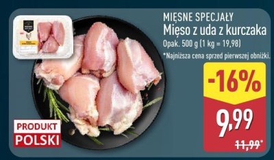 Mięso z uda z kurczaka MIĘSNE SPECJAŁY promocja w Aldi