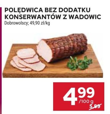 Poledwica bez dodatku konserwantów z wadowic promocja w Stokrotka