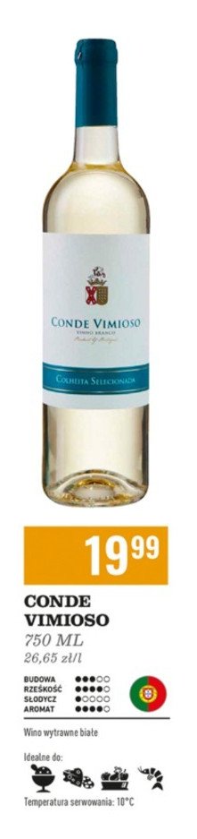 Wino CONDE DE VIMIOSO VR TEJO DRY promocja