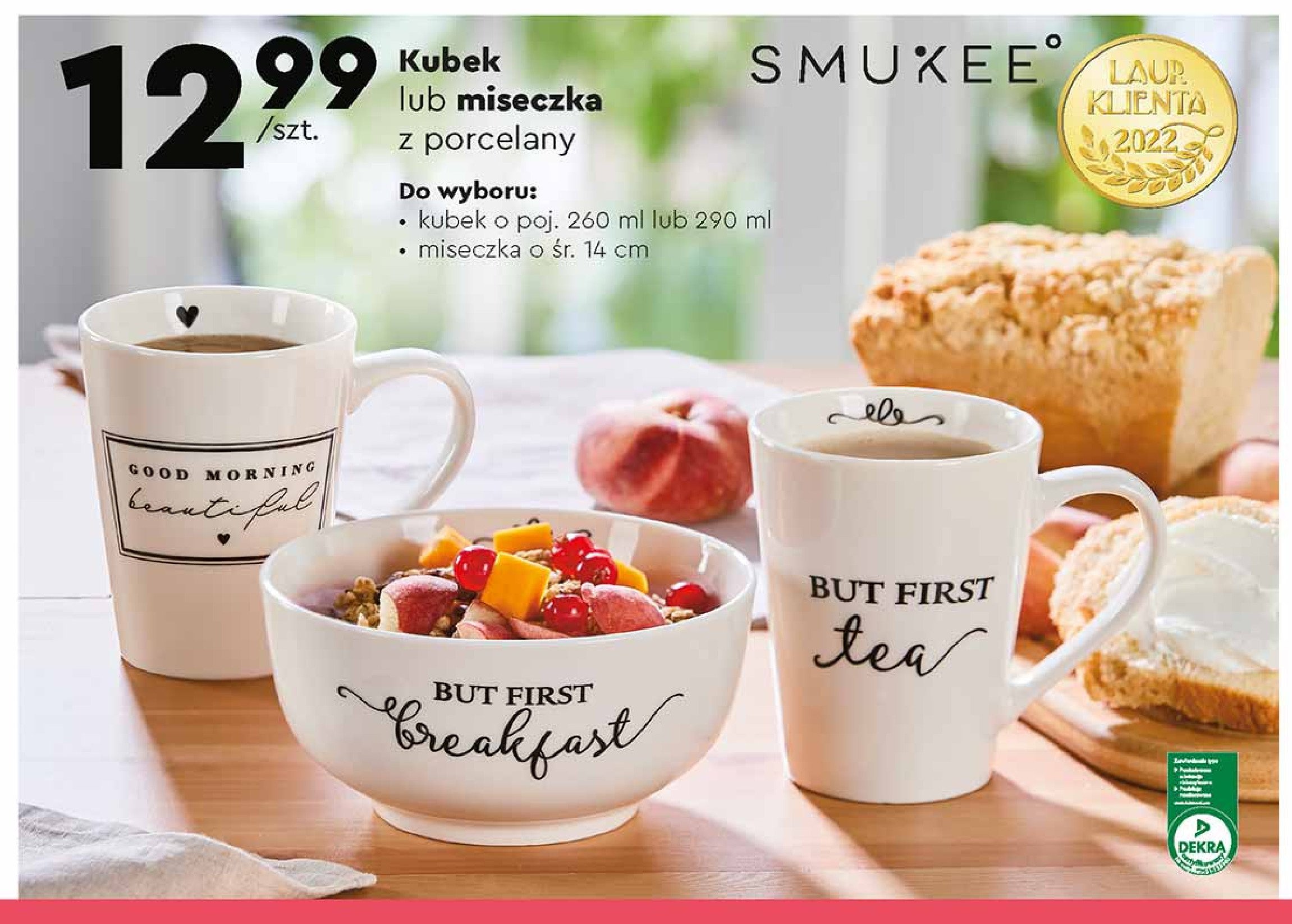 Kubek porcelana 260 ml Smukee promocja