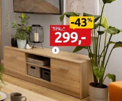 Szafka rtv RTV1S promocja w Black Red White