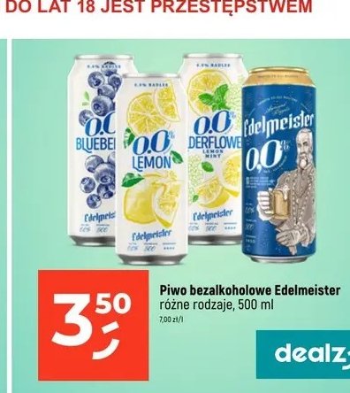Piwo Edelmeister jagoda 0.0% promocja