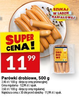 Parówki drobiowe, 500 g promocja w Twój Market