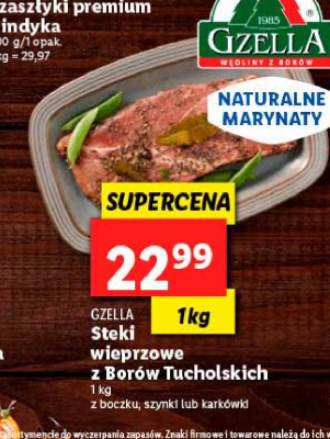 Stek z bor贸w tucholskich - kark贸wka Gzella meat and grill promocja