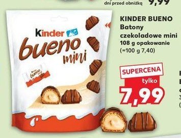 Baton Kinder bueno mini promocja w Kaufland