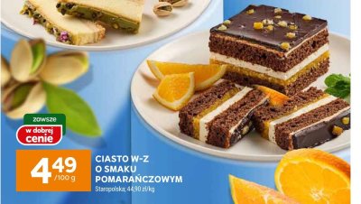 Ciasto W-Z o smaku pomarańczowym promocja w Stokrotka