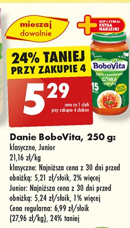 Warzywa w delikatnej potrawce z cielęciną Bobovita junior promocja