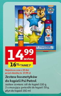 Zestaw kosmetyków do kąpieli Psi Patrol promocja w Auchan
