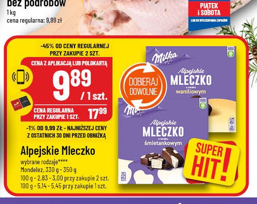 Czekoladki happy cows Milka alpejskie mleczko promocja