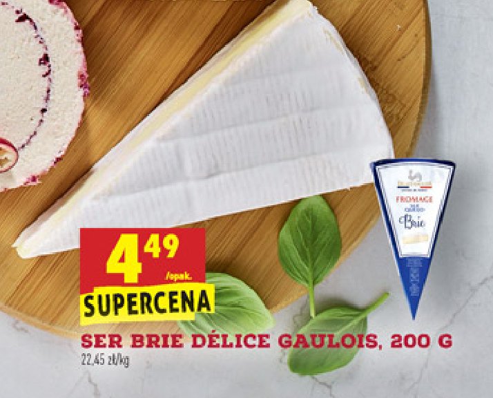 Ser brie fromage Delice gaulois promocja