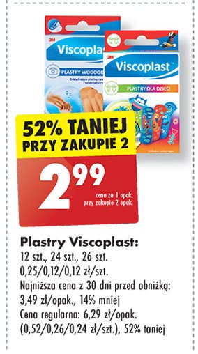 Plastry dziecięce zwierzaki Viscoplast promocja w Biedronka