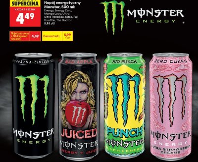Napój energetyczny Monster Nitro promocja w Biedronka