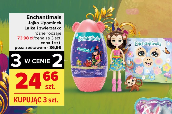 Lalka enchantimals jajko merit monkey & compass Mattel promocja