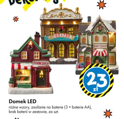 Domek LED różne wzory promocja w Tedi