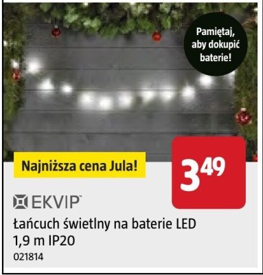Łańcuch świetlny na baterie LED 1,9 m IP20 promocja w Jula