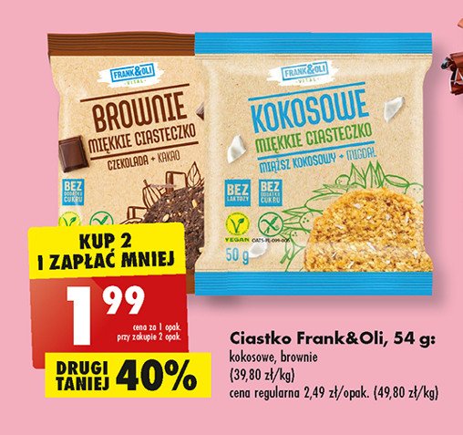 Brownie miękkie ciasteczko Frank&oli promocja