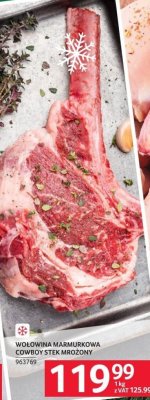 Wołowina marmurková cowboy stek mrożony promocja w Selgros