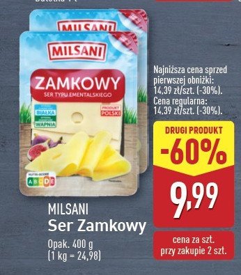 Ser zamkowy Milsani promocja w Aldi