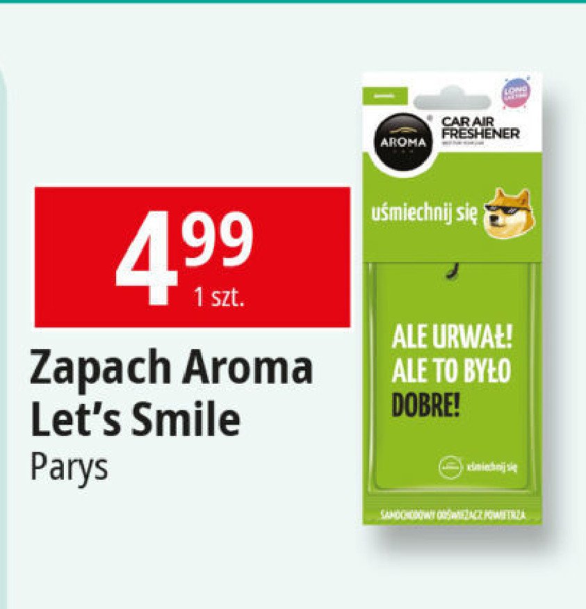 Zapach let's smile Aroma car promocja w Leclerc