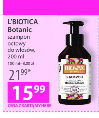 Szampon do włosów Biovax botanic promocja
