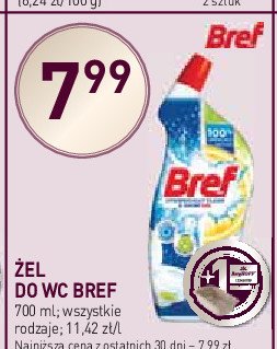 Żel do wc lemon Bref hygienically clean promocja