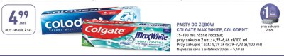 Pasty do zębów Colgate Max White, Colodent różne rodzaje promocja w Stokrotka