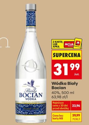 Wódka Biały Bocian promocja w Biedronka