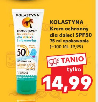 Krem dla dzieci spf 50 Kolastyna kids promocja