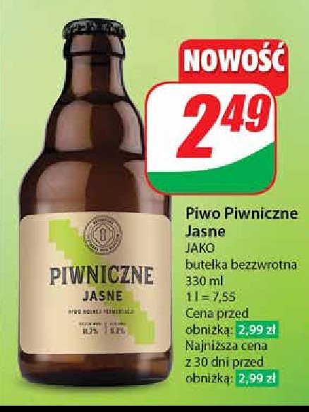 Piwo Piwniczne jasne promocja