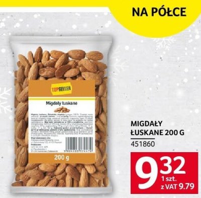 Migdały łuskane 200 g promocja w Selgros