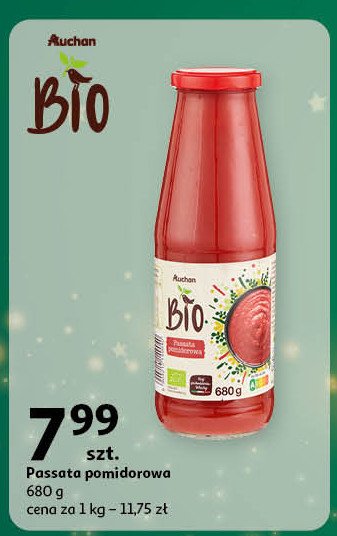 Passata pomidorowa Auchan bio promocja