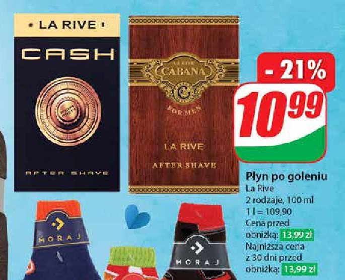 Płyn po goleniu La rive cash promocja