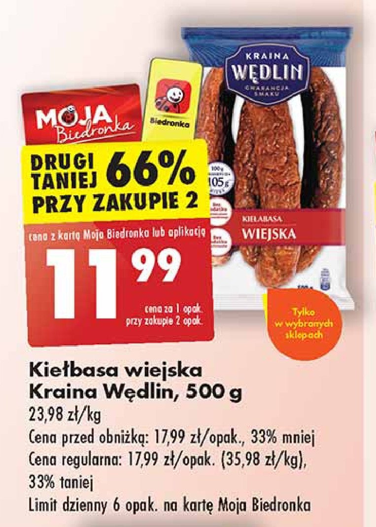 Kiełbasa wiejska Kraina wędlin promocja