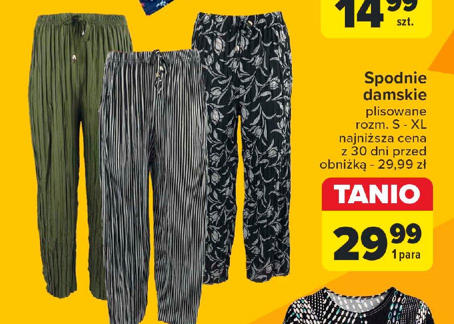 Spodnie damskie plisowane s-xl promocja