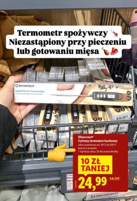 Termometr spożywczy cyfrowy SilverCrest  promocja w Lidl