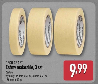 Taśmy malarskie 3 szt. DECO CRAFT promocja w Aldi