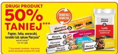 Papier, folia, woreczki, torebki lub rękaw Marysia promocja w POLOmarket