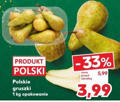 Gruszki polskie promocja w Kaufland