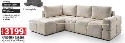 Narożnik Taremi wybrane wzory i kolory promocja w Merkury Market