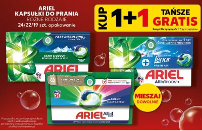 Kapsułki do prania różne rodzaje promocja w Kaufland