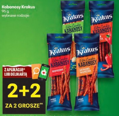 Kabanosy Krakus promocja w Delikatesy Centrum