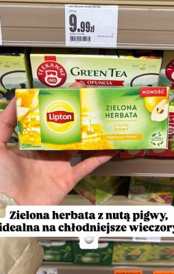 Herbata zielona z nutą pigwy promocja w Intermarche