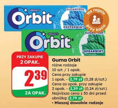 Guma Orbit promocja w Dino